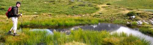 Le lac Brassa depuis le Chornais